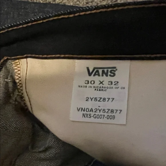Vans Men's Dark Blue Jeans - Picture 3 of 5